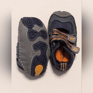 Stride Rite Navy and Gray Baby Walkers